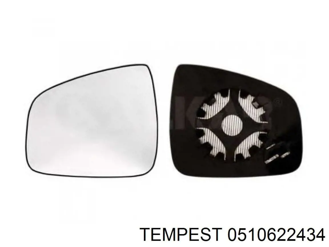051 0622 434 Tempest cristal de espejo retrovisor exterior derecho