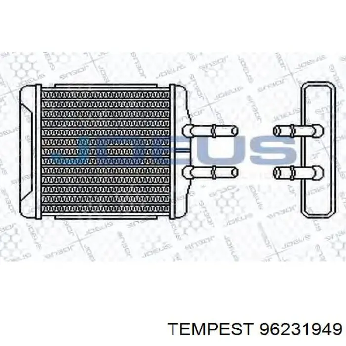 96231949 Tempest radiador de calefacción