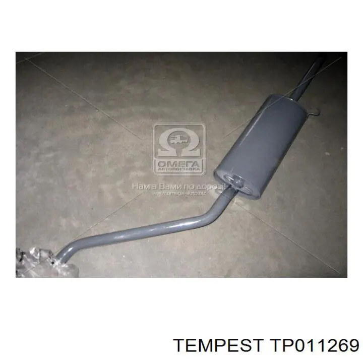 TP011269 Tempest tubo de escape, del catalizador al silenciador