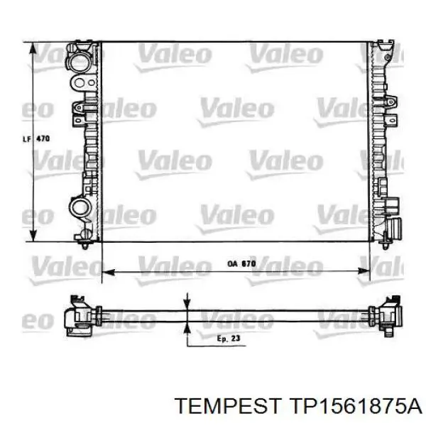 TP1561875A Tempest radiador