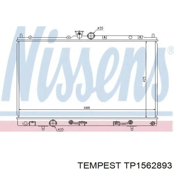 TP1562893 Tempest radiador