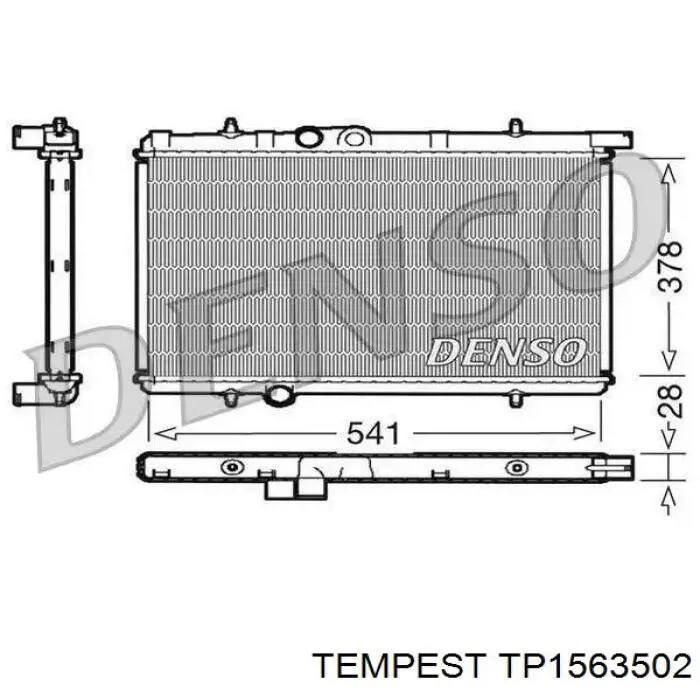 TP1563502 Tempest radiador