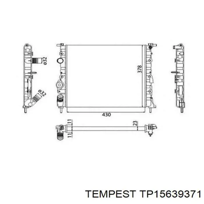Água radiador Tempest TP15639371 precio, desde 31,94 EUR