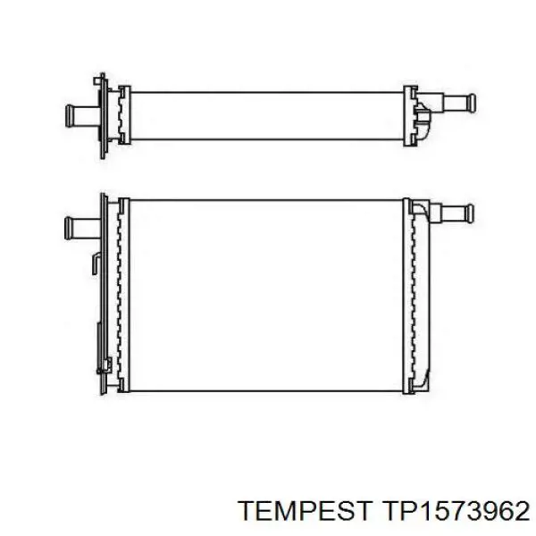 Radiador de calefacción Volkswagen Polo 3 6N2