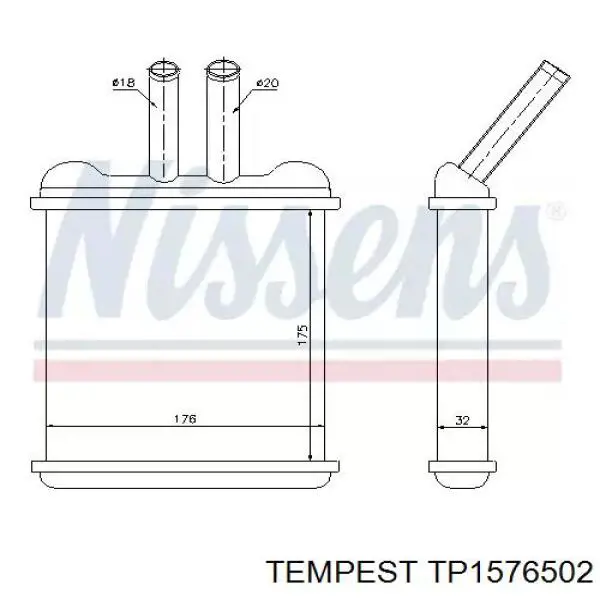 TP1576502 Tempest radiador calefacción