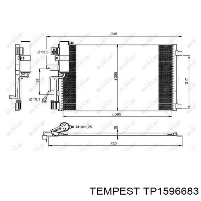 TP1596683 Tempest intercooler