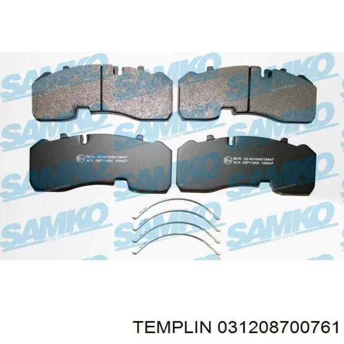 Pastillas de freno traseras MDP3165K Deutz