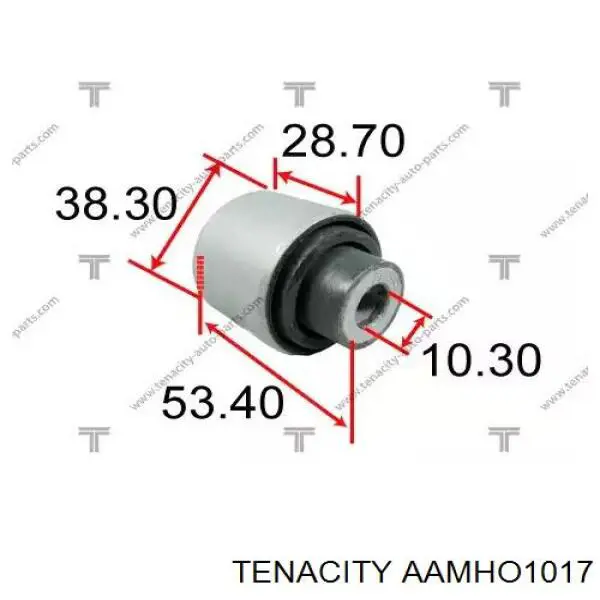 Buje del brazo de suspensión delantero superior Tenacity AAMHO1017 precio, desde 7,62 EUR