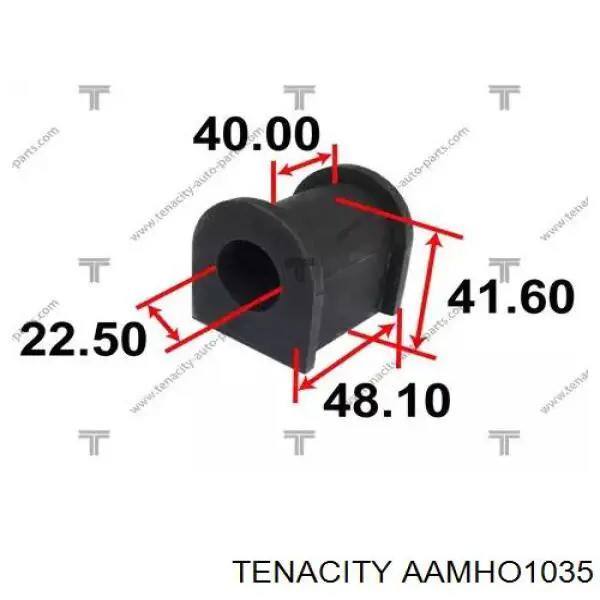 Silentblock del brazo de suspensión AAMHO1035 Tenacity