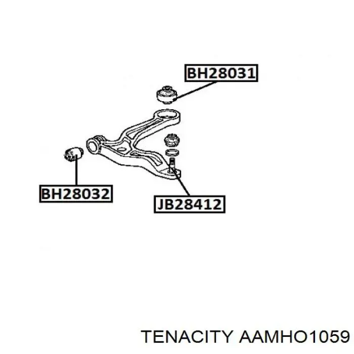 AAMHO1059 Tenacity silentblock de suspensión delantero inferior