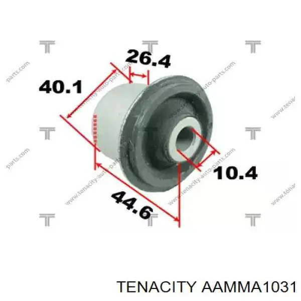 AAMMA1031 Tenacity Buje del brazo de suspensión delantero superior