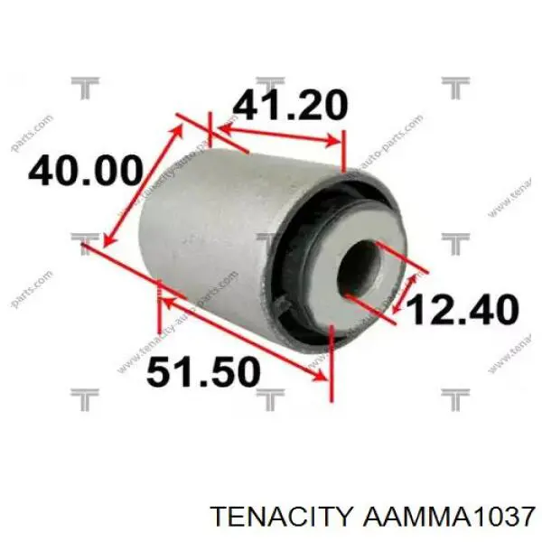 Comprar AAMMA1037 Tenacity Silentblock de brazo transversal de suspensión trasera