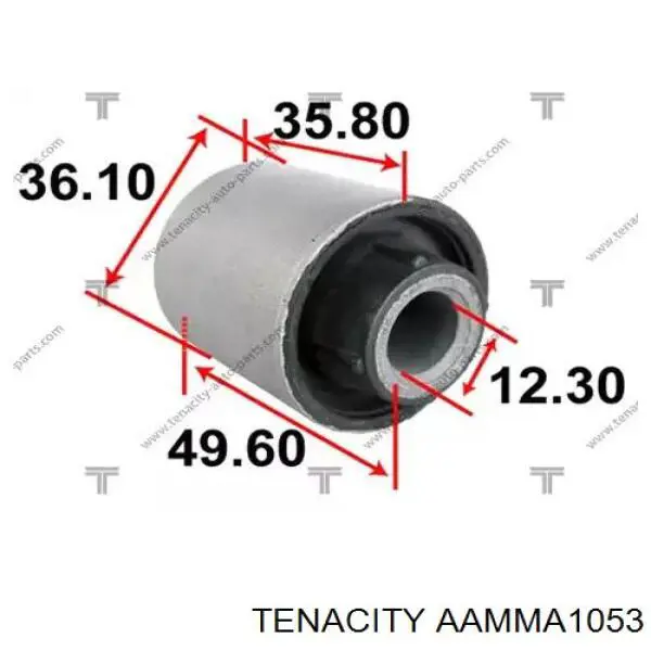 AAMMA1053 Tenacity silentblock de brazo de suspensión trasero superior