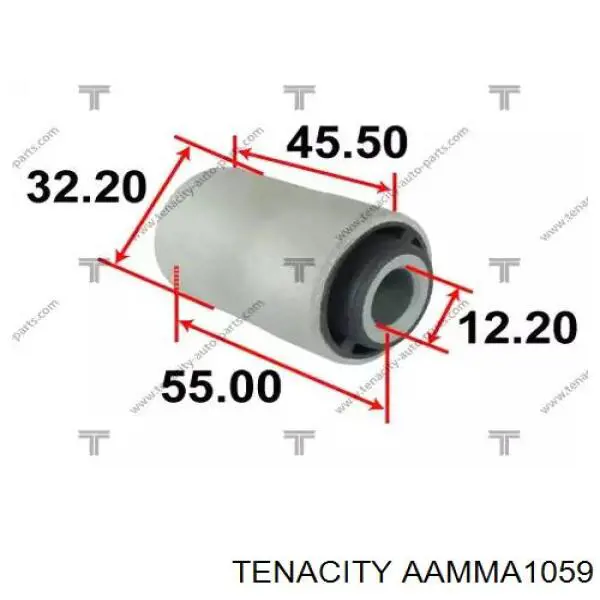 Buje del brazo inferior trasero Tenacity AAMMA1059 precio, desde 8,30 EUR
