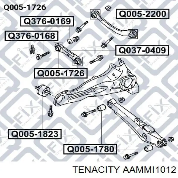Buje del brazo inferior trasero AAMMI1012 Tenacity