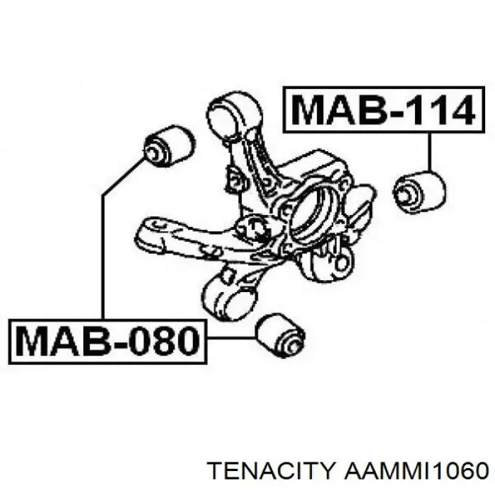 AAMMI1060 Tenacity barra transversal de suspensión trasera