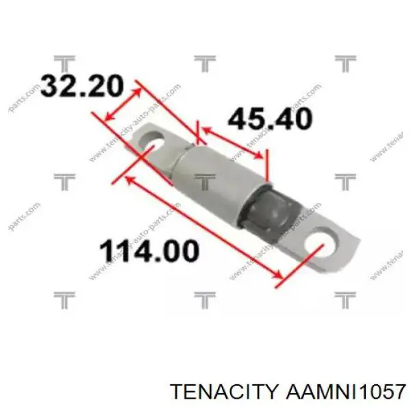 AAMNI1057 Tenacity Silentblock de brazo de suspensión delantero inferior