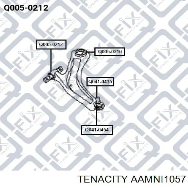 AAMNI1057 Tenacity silentblock de suspensión delantero inferior