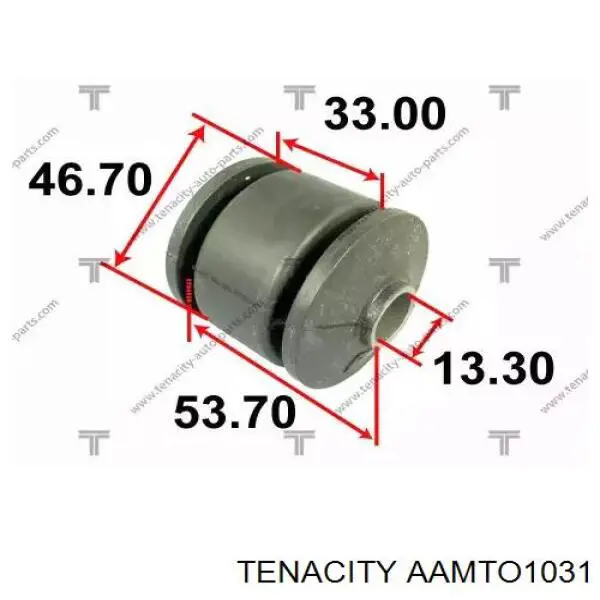 AAMTO1031 Tenacity silentblock de suspensión delantero inferior