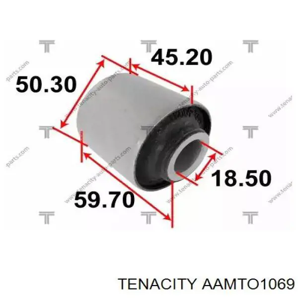 AAMTO1069 Tenacity suspensión, brazo oscilante, eje trasero, superior