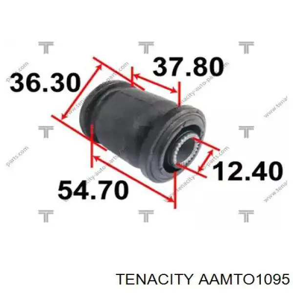 AAMTO1095 Tenacity Silentblock de brazo transversal de suspensión trasera