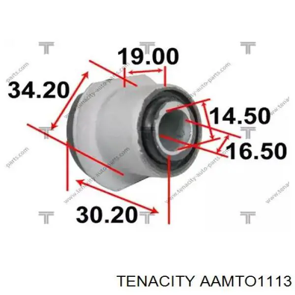 Silentblock de montaje de la cremallera de dirección Tenacity AAMTO1113 precio, desde 9,44 EUR