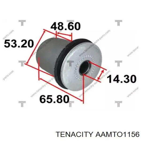 AAMTO1156 Tenacity silentblock de suspensión delantero inferior