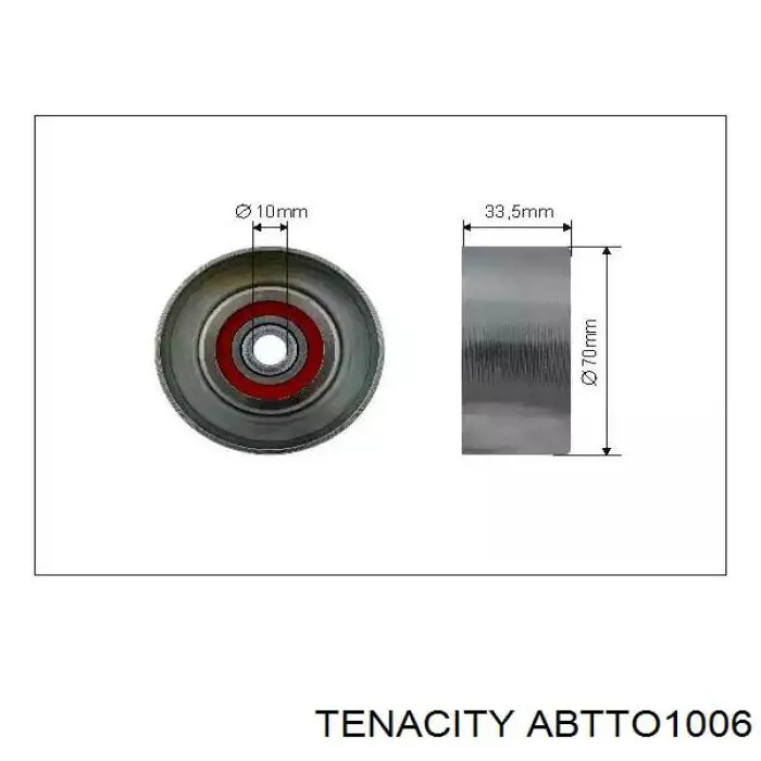 ABTTO1006 Tenacity tensor de correa poli v