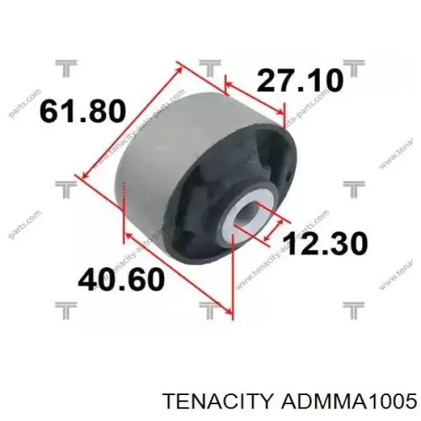 ADMMA1005 Tenacity silentblock,suspensión, cuerpo del eje trasero, delantero