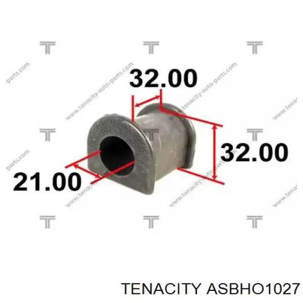 ASBHO1027 Tenacity casquillo de barra estabilizadora trasera