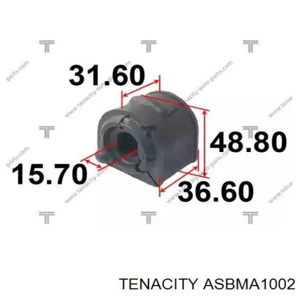 Buje de barra estabilizadora trasera Mazda G56428156 precio, desde 2,98 EUR