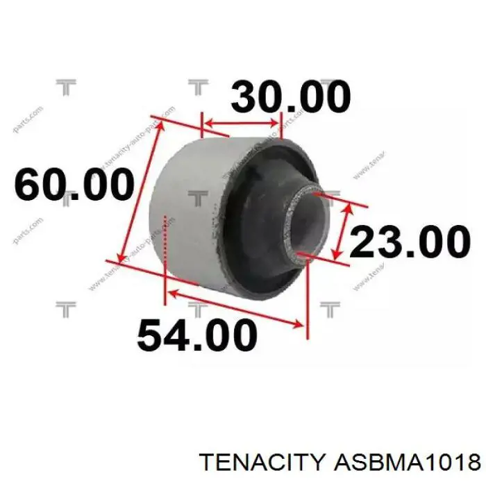 ASBMA1018 Tenacity casquillo de barra estabilizadora trasera