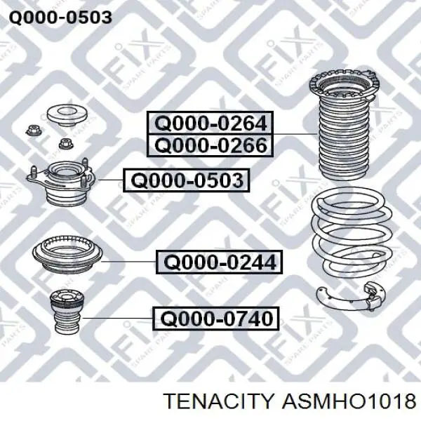Comprar ASMHO1018 Tenacity Soporte del amortiguador delantero