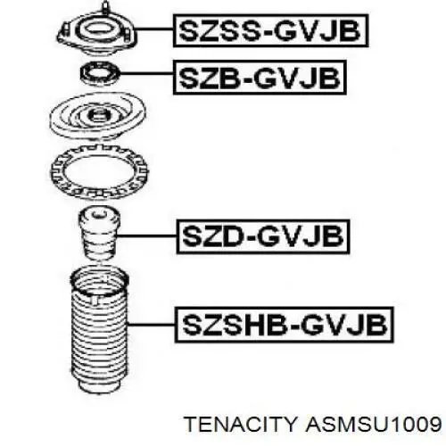 Soporte del amortiguador delantero Tenacity ASMSU1009 precio, desde 23,12 EUR