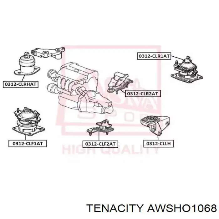 Soporte de motor delantero Tenacity AWSHO1068 precio, desde 46,13 EUR