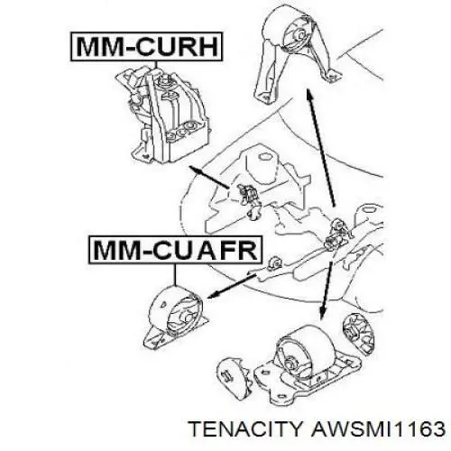AWSMI1163 Tenacity Soporte de motor derecho