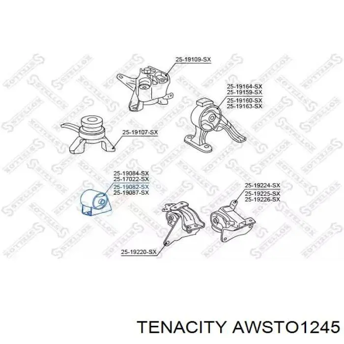 Comprar AWSTO1245 Tenacity Soporte de motor delantero