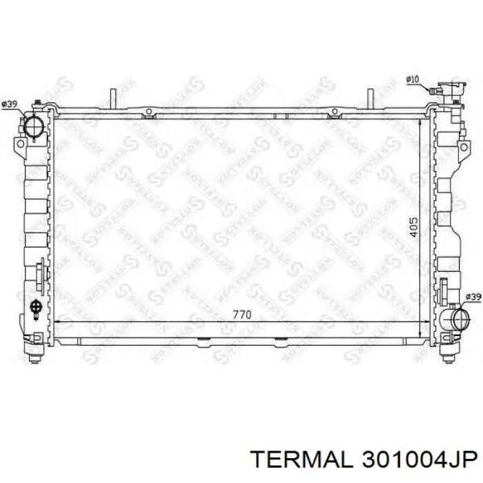 301004JP Termal radiador refrigeración del motor