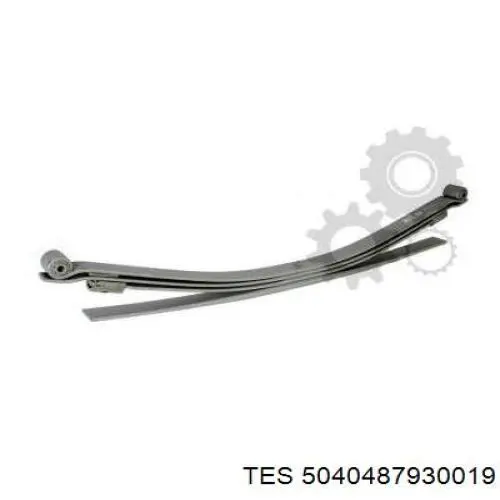 Ballesta de suspensión trasera 93815209 Iveco