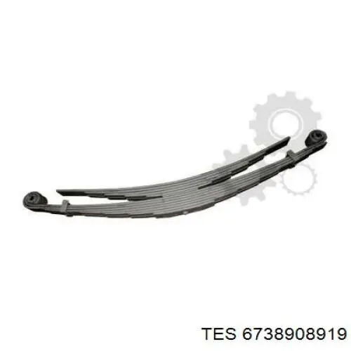 Ballesta de suspensión trasera 504083608 Iveco