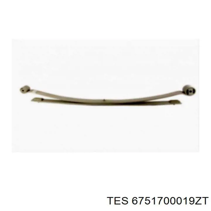 Comprar 6751700019ZT TES Ballesta de suspensión trasera