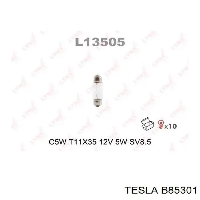 B85301 Tesla lámpara, luz interior/cabina