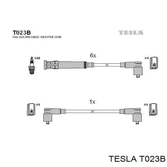 Juego de cables de bujias Tesla T023B precio, desde 40,79 EUR