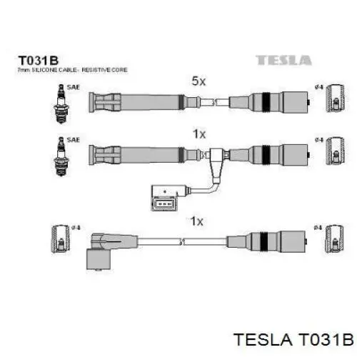 Comprar T031B Tesla Cable de bujía
