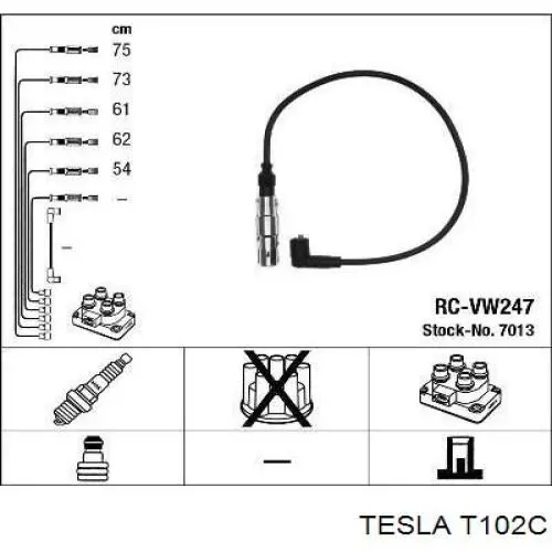 T102C Tesla juego de cables de encendido