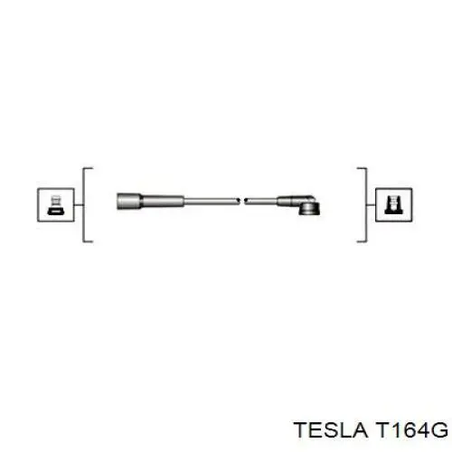 T164G Tesla juego de cables de encendido