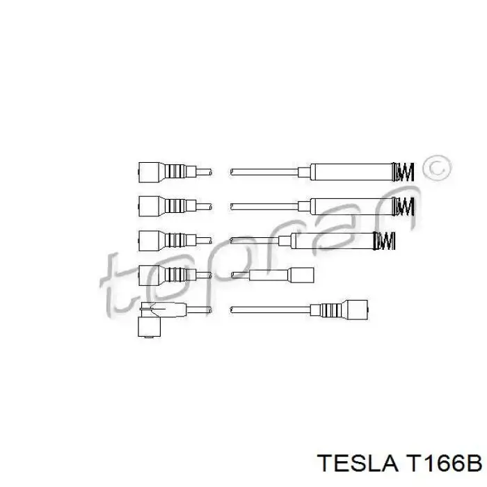 T166B Tesla cables de bujías