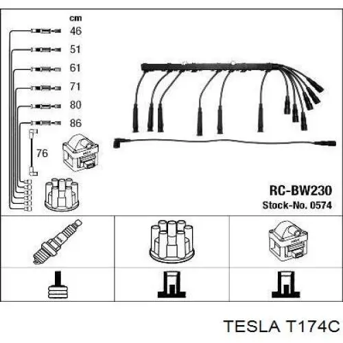 Comprar T174C Tesla Cable de bujía
