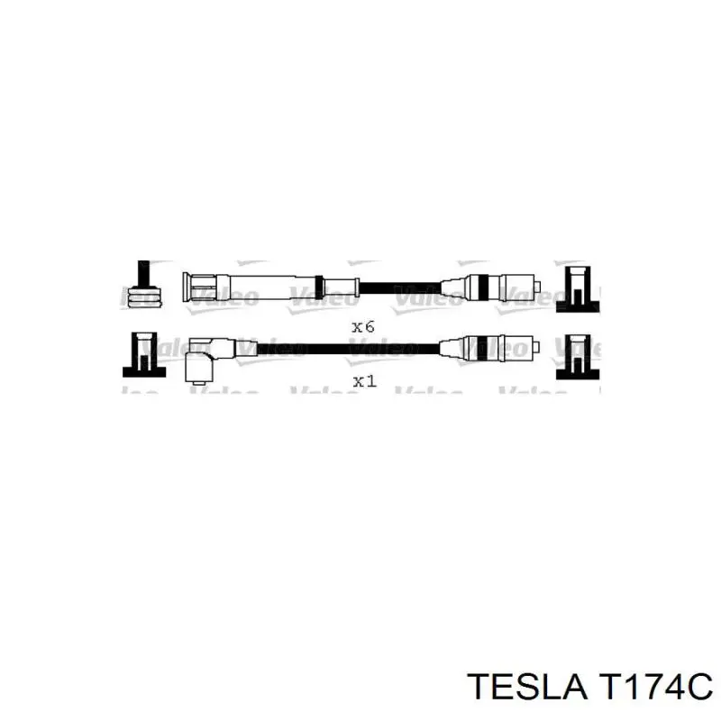 T174C Tesla juego de cables de encendido