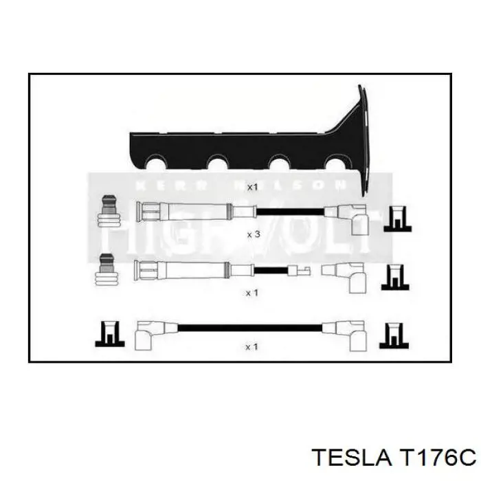 T176C Tesla juego de cables de encendido